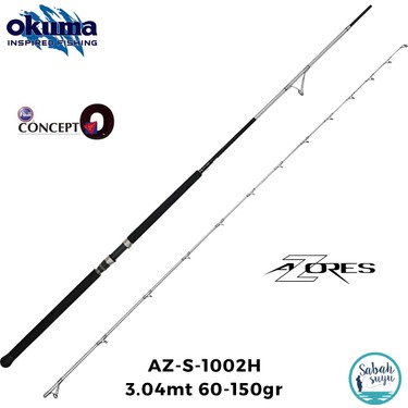 Okuma Azores 3.04MT 60-150GR (2p) Shore Jigging Kamış Fiyatı