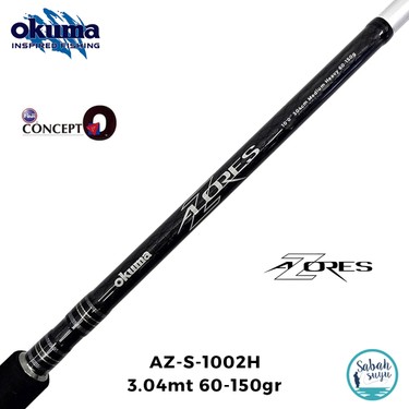 Okuma Azores 3.04MT 60-150GR (2p) Shore Jigging Kamış Fiyatı