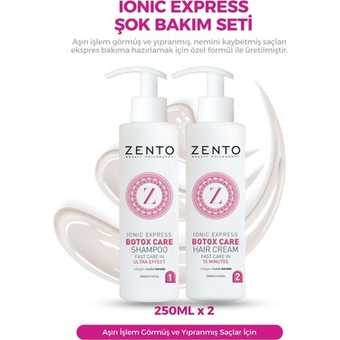 Zento Ionıc Express Botox Care Şok Bakım Seti Fiyatı