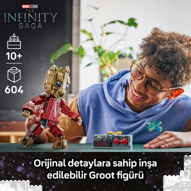 LEGO® ǀ Marvel Yağmacı Tulumlu Groot 76341 - 10 Yaş ve Üzeri Fiyatı