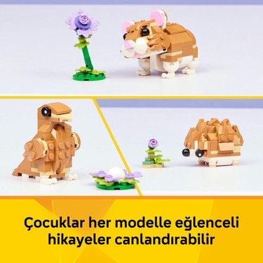 LEGO® Creator 3'ü 1 Arada Sevimli Hamster ile Çiçek 31376 – Fiyatı LEGO® Creator 3'ü 1 Arada Sevimli Hamster ile Çiçek 31376 – Fiyatı