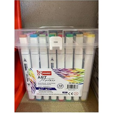 Mikro Twin Art Marker 48LI Renkli Çift Taraflı Kalem Seti Fiyatı