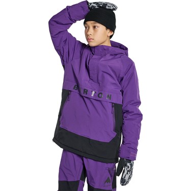 BURTON Frostner Anorak Jacket ＆ BibPants Burton Frostner 2l Anorak Jacket Unisex Çocuk Mor Snowboard Fiyatı