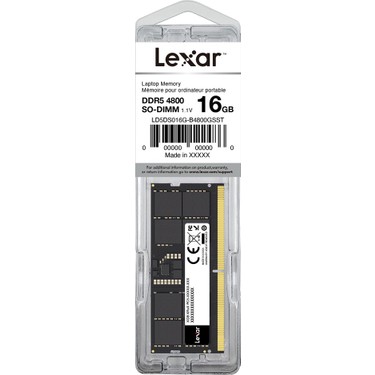 Lexar DDR5 4800MHz 8GB 2枚組 メモリー Lexar Ram Nb Ddr5 Sodımm 16GB 262 Pın 4800MBPS CL40 1.1V- Fiyatı