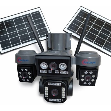 Esvision Es Vision 5704 Çift Solar Panelli 4 Lensli Kablosuz Fiyatı