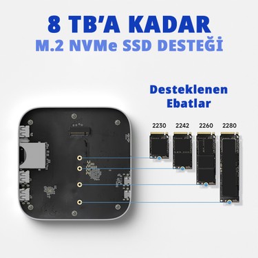 Techstorm Hagibis Mac Mini M4 Seri Uyumlu Usb-C Hub – 40 Fiyatı