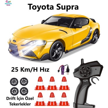 Brother Toys Sarı Toyota Supra Görünümlü Drift Araba 25 Km/h Fiyatı