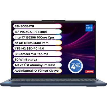 Lenovo Ideapad Slim 5 16IRH10 Intel Core I7 13620H 32 GB 1 Fiyatı