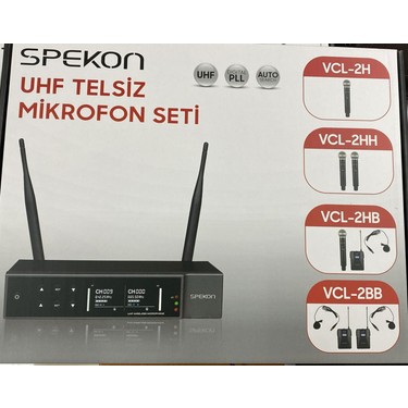 Spekon Vcl-2hb 1 El + 1 Yaka Uhf Telsiz Mikrofon Fiyatı