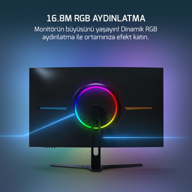 GamePower Vivid T50 27'' Curved RGB 200Hz 0.5ms FHD 1500R Fiyatı