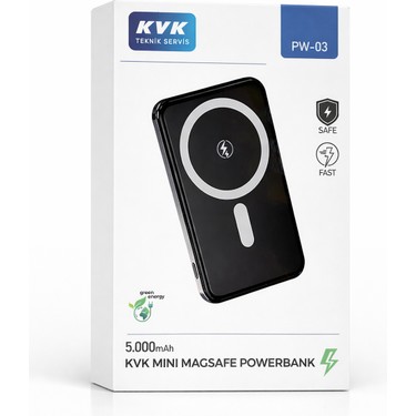 ※kaCASETiFY POWER BANK 5000mAh Magsafe Powerbank 5000 Mah Kablosuz Manyetik Hızlı Şarj Fiyatı
