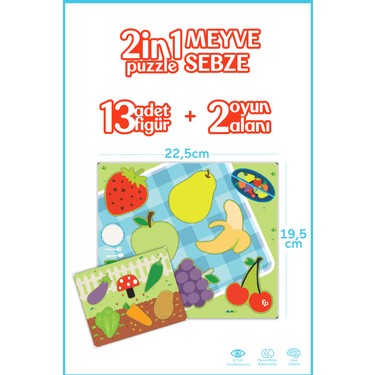 Fisher-Price Tak Çıkar Puzzle Meyve-Sebze Fiyatı
