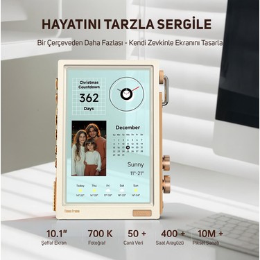 Divoom Times Frame 10.1 Akıllı Kişiselleştirilebilir Fiyatı, 5.0