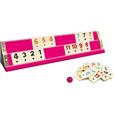 KS Games Pembe Okey Takımı Ahşap Kenarları ile Strateji ve Fiyatı