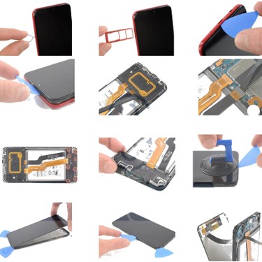 【Suhr】iPhone 8 3台セット Remiuse iPhone Alt Hoparlör Koruyucu Sticker Toz Filtresi | Toz