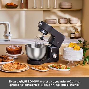 キッチン家電 Yu Karaca Multichef Ultra 2000W 7l Hamur Yoğurma Makinesi - Fiyatı