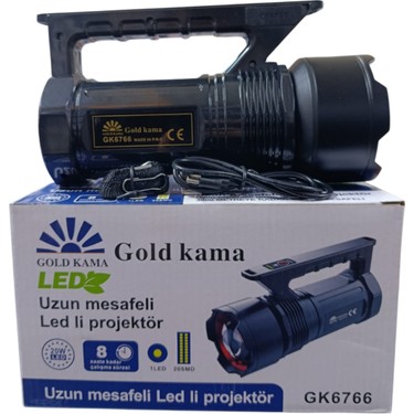 Gold Kama GK-6766 Uzun Mesafeli LED El Feneri | 20W – 2000 Fiyatı