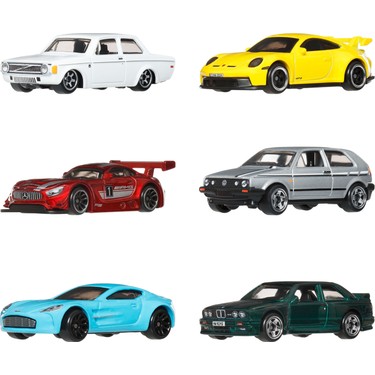 Hot Wheels 6'lı Euro Style Seti, 1:64 Ölçekli Metal Oyuncak Fiyatı