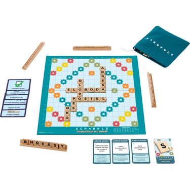 キッズ・ファミリー SCRABBLE Mattel Scrabble Orijinal Ahşap Ikisi Bir Arada Türkçe JLJ64 Fiyatı
