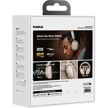Baseus Inspire Sound By Bose Xh1 Anc 100 Saat Çalma Süresi Fiyatı