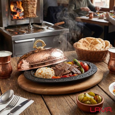 Lava LV ECO O DNR 3223 K4 K8 Döküm Kebap Tabağı Siyah Fiyatı