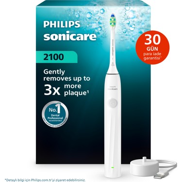 Philips Sonicare 2100 Serisi Şarjlı Diş Fırçası, 3 Kat Plak Fiyatı