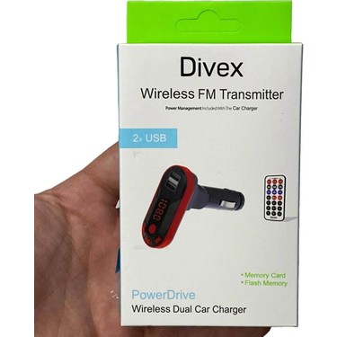 Divex Kumandalı Çakmaklık Girişli Araç Fm Transmitter Fiyatı