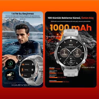 Roxiva Harvox X2 Pro Tank Outdoor Akıllı Saat Fiyatı
