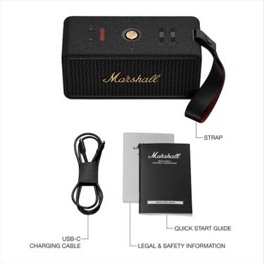 Marshall Middleton Iı Bluetooth Hoparlör, Black/brass Fiyatı