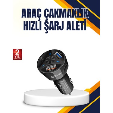 İlkyaz Fashion Polygold Quick Charger 55W Araç Şarj Cihazı Fiyatı