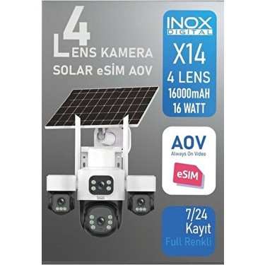 Inox 4G E Sim Özellikli 4 Kameralı Solar Güvenlik Kamerası Fiyatı