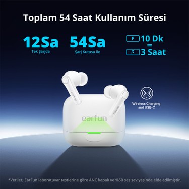 Earfun Air Pro 4+ Bluetooth Kulakiçi Kulaklık - Bluetooth Fiyatı
