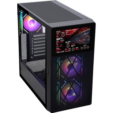 PowerBoost PB-P4367BB USB 3.0, ATX LCD Mesh Panel, ARGB Fan, Fiyatı