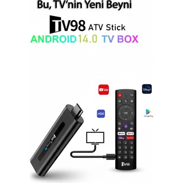 Tekvora TV98 5g Android 8k Tv Stick | Dual Wifi | Bluetooth Fiyatı