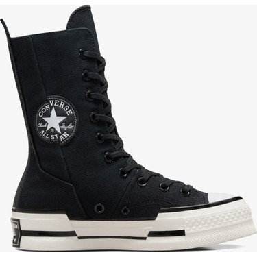 Converse Chuck 70 Plus XHi Unisex Siyah Platform Sneaker.001 Fiyatı