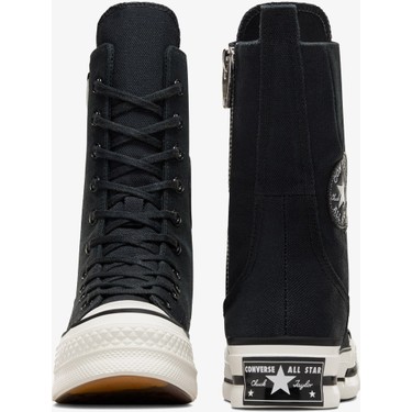 Converse Chuck 70 Plus XHi Unisex Siyah Platform Sneaker.001 Fiyatı