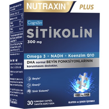 Nutraxin Citicoline 300 mg 30 Softgel Türkiye Menşeli Fiyatı