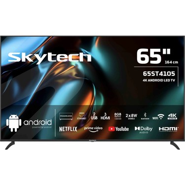 Skytech 65ST4105 4K Whaloos Android LED Tv 65 Ekran Fiyatı