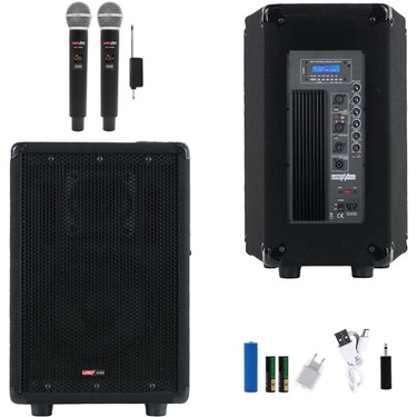 Lastvoice LPS-12MA Mikrofonlu Portatif Ahşap Kabin Hoparlör Fiyatı