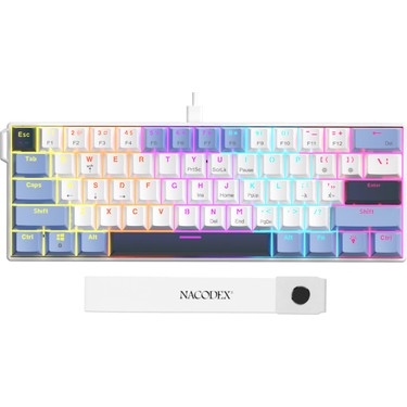 Ajazz NK61 Red Switch Kablolu Hot-Swap Klavye-Rainbow Fiyatı