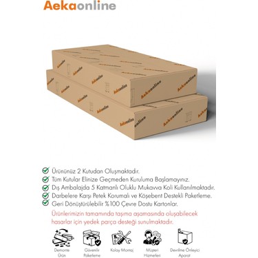 Aeka AE-2056 Akel Antrasit 4 Kapaklı Geniş Konsol 180 cm Fiyatı