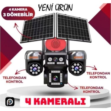 Avenir AV-S446 4 Kameralı 3 Ptz'li 12MP Güneş Enerjili Fiyatı