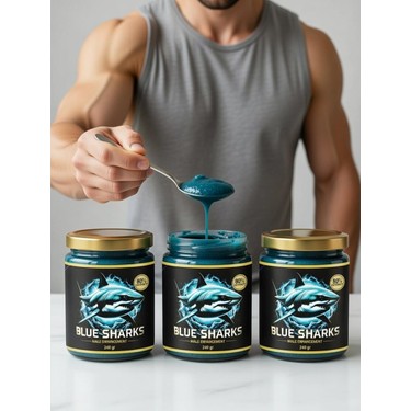 Blue Sharks Anzeli Ballı Karışık Bitkisel Macun Güç ve Mavi Fiyatı
