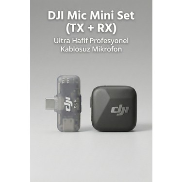 DJI Mic Mini Yaka Mikrofon Seti (Mic Mini + Mobile Receiver) Fiyatı