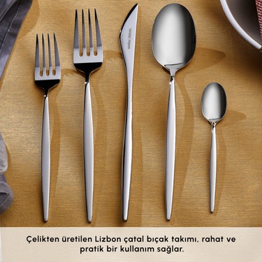 Karaca Lizbon 60 Parça 12 Kişilik Çatal Kaşık Bıçak Takımı Fiyatı