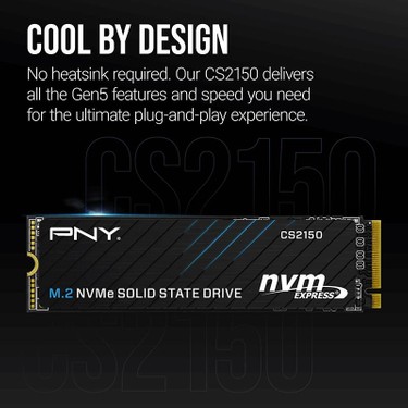 Pny CS2150 2tb 10200/8500 Nvme Pcıe GEN5X4 M.2 SSD Fiyatı