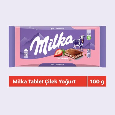 Milka 100 gr Sütlü Çikolata 6 Adet Çilek Yoğurt Lezzeti ile Fiyatı