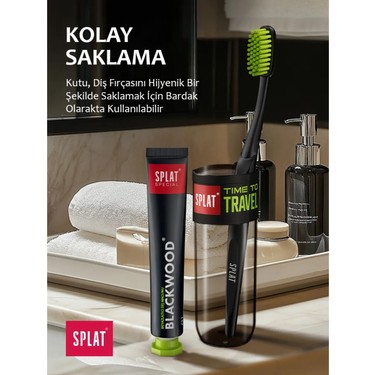 Splat Blackwood Diş Macunu 25 gr + Diş Fırçası Seyahat Seti Fiyatı