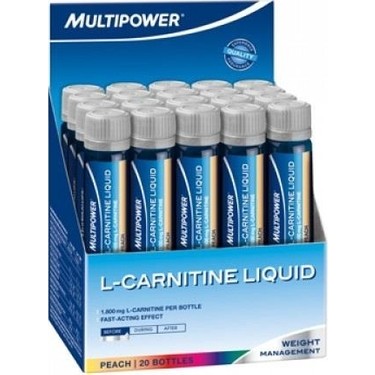 multıpower l carnitine liquid ne işe yarar Multipower L-Carnitine Liquid Forte 1800 mg 20 Adet Şeftali Fiyatı
