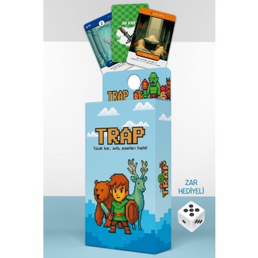 LUXMON Trap Tuzak Kurma Kart Oyunu 49 Kart Zar Hediyeli Fiyatı